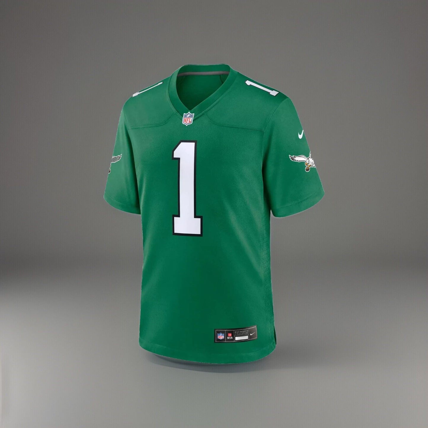 Nike Jalen Hurts Philadelphia Eagles Throwback Logo On Field Jersey Men’s 3XL