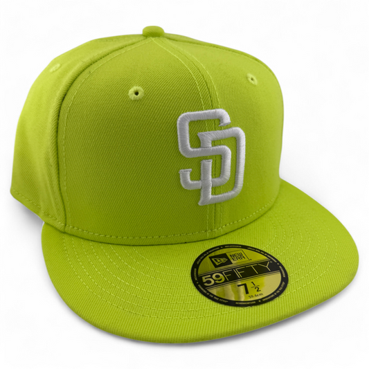 New Era San Diego Padres MLB Neon Green/Yellow Highlighter 59FIFTY Fitted Hat