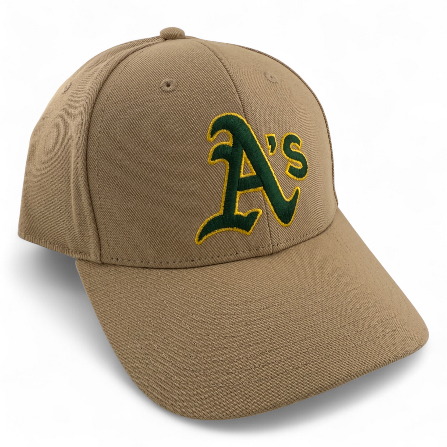 Nike Oakland Athletics A's MLB Tan Khaki Club Cap Structured Adjustable Hat