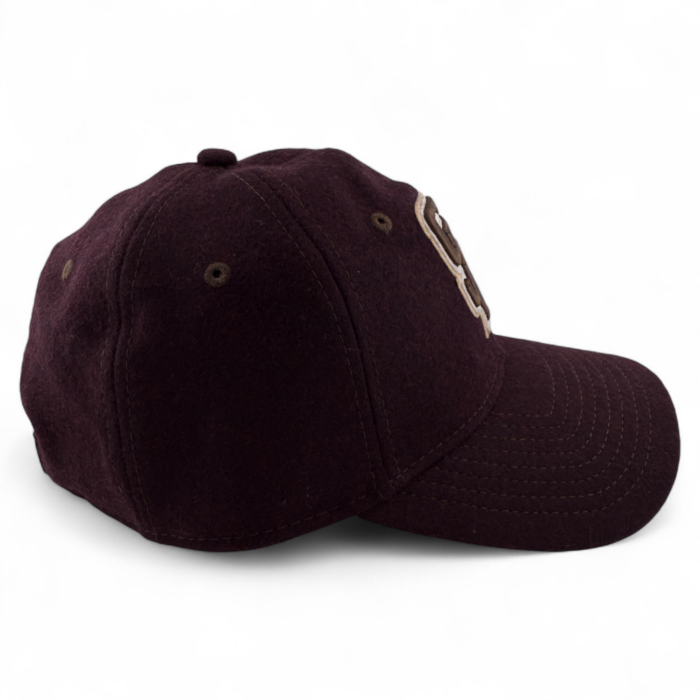 New Era San Diego Padres OTC Melton Felt Maroon 9Twenty Adjustable Dad Hat Cap