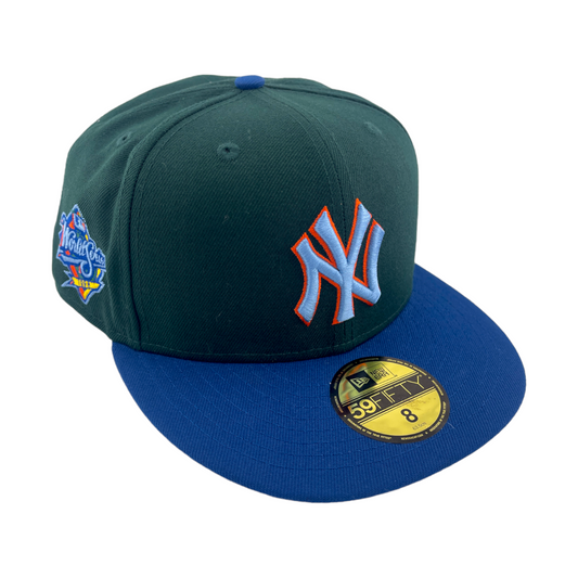 New Era New York Yankees 1998 World Series Patch Green/Blue 59FIFTY Fitted Hat Cap