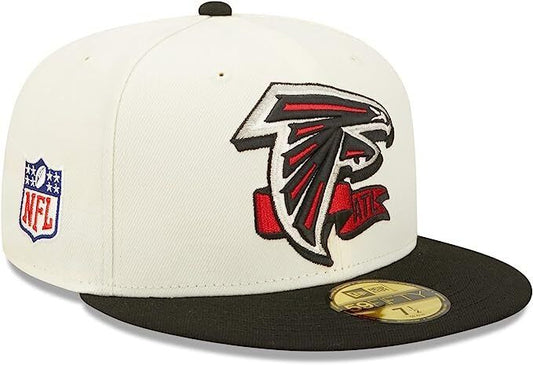 New Era Atlanta Falcons 2022 Sideline NFL Cream 59FIFTY Fitted Hat Cap