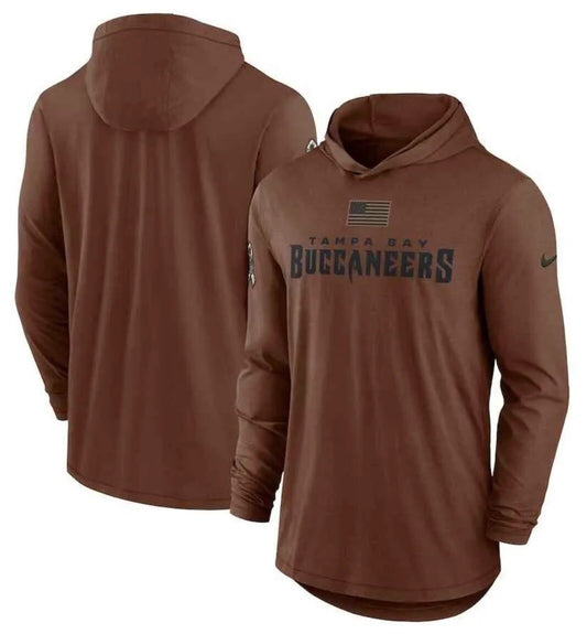 Nike Tampa Bay Buccaneers NFL 2023 Salute To Service Long Sleeve Hooded Shirt S