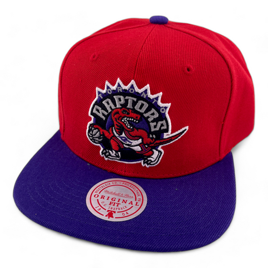 Mitchell & Ness Toronto Raptors NBA Core Basic Logo Pack Purple Snapback Hat Cap