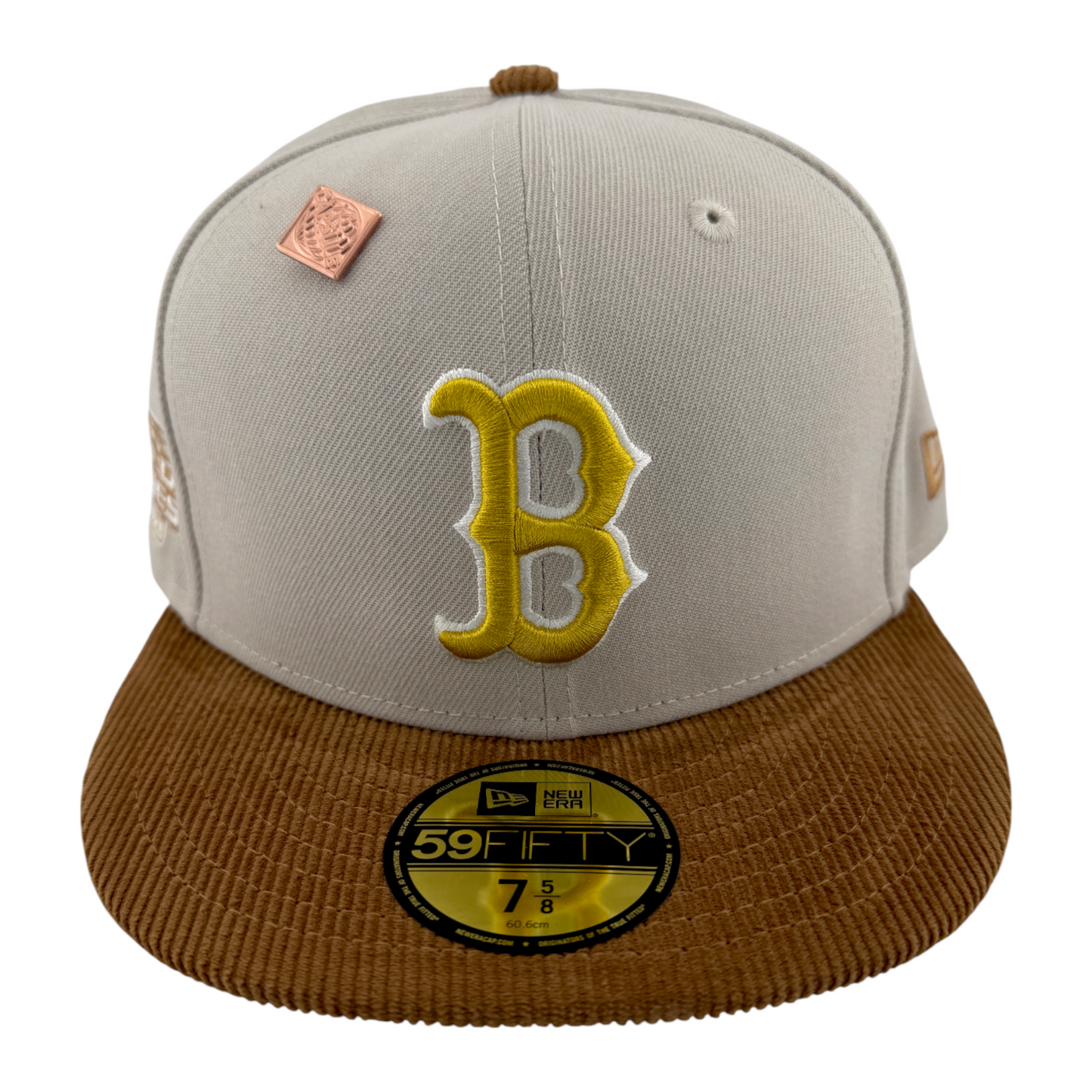 New Era Boston Red Sox MLB Corduroy Visor Capsule Exclusive 59FIFTY Fitted Hat