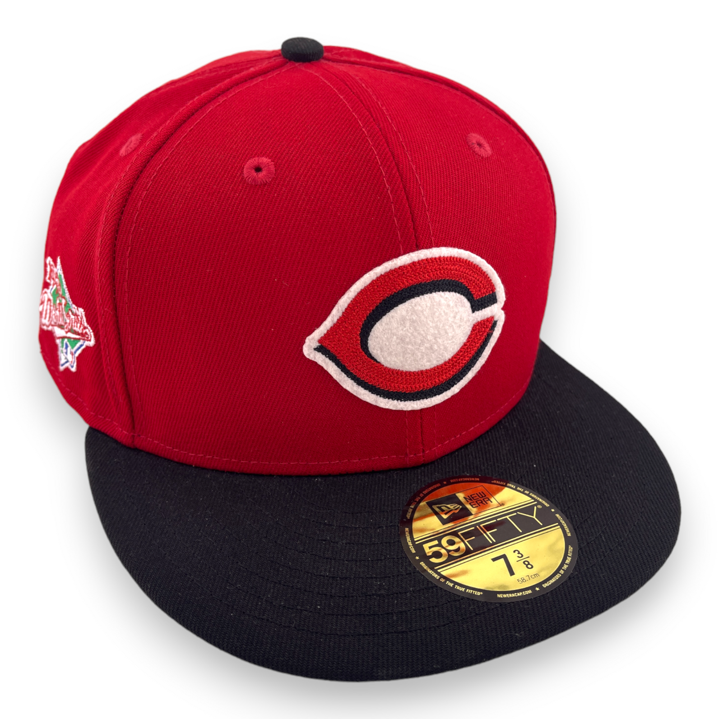 New Era Cincinnati Reds 1990 World Series Letterman Back Grey UV 59FIFTY Hat Cap