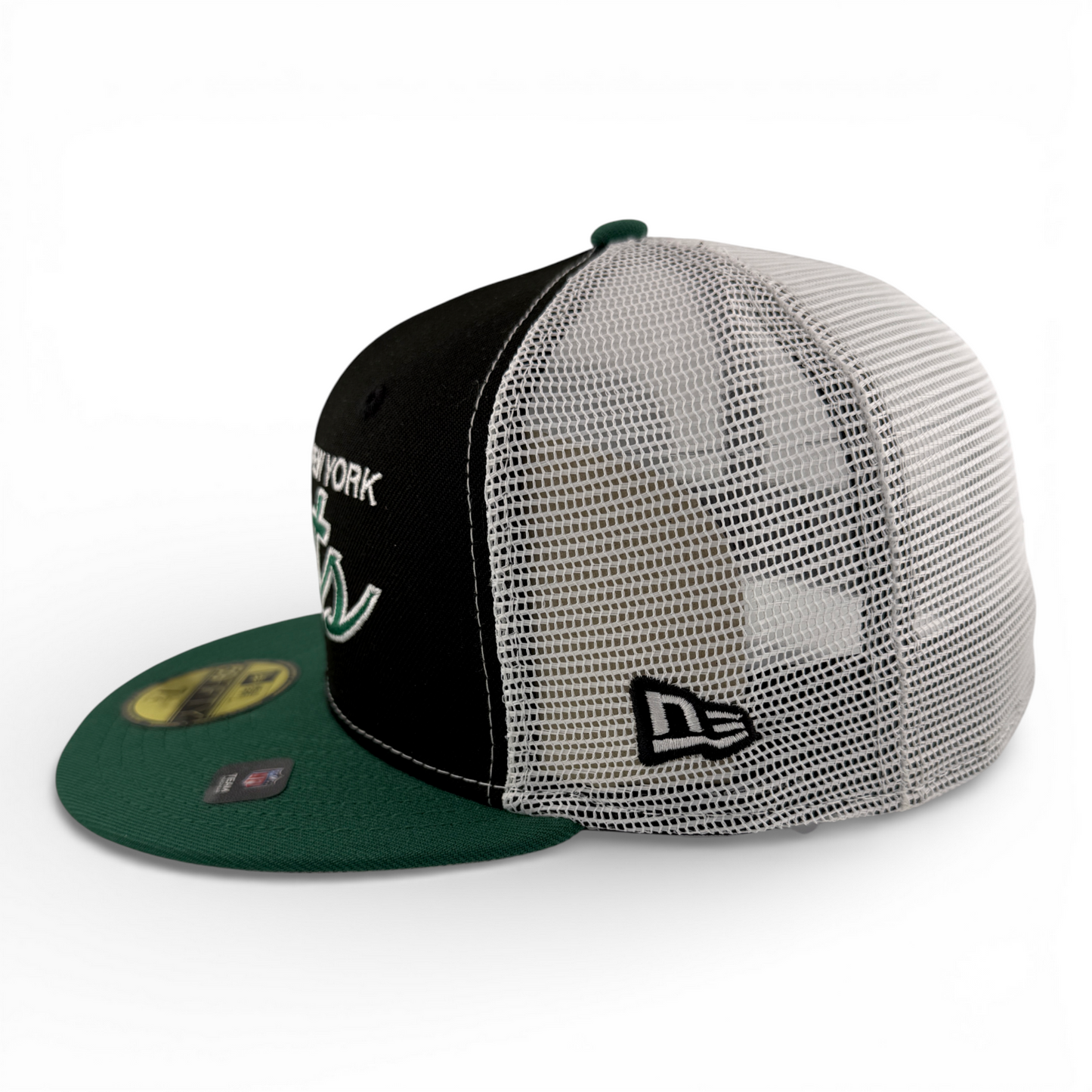 New Era New York Jets NFL Draft ‘04 Lids Script Mesh Back 59FIFTY Fitted Hat Cap