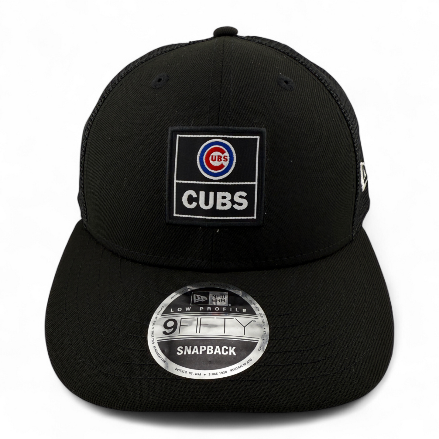 New Era Chicago Cubs MLB Labeled Logo 9Fifty Low Profile Trucker Snapback Hat