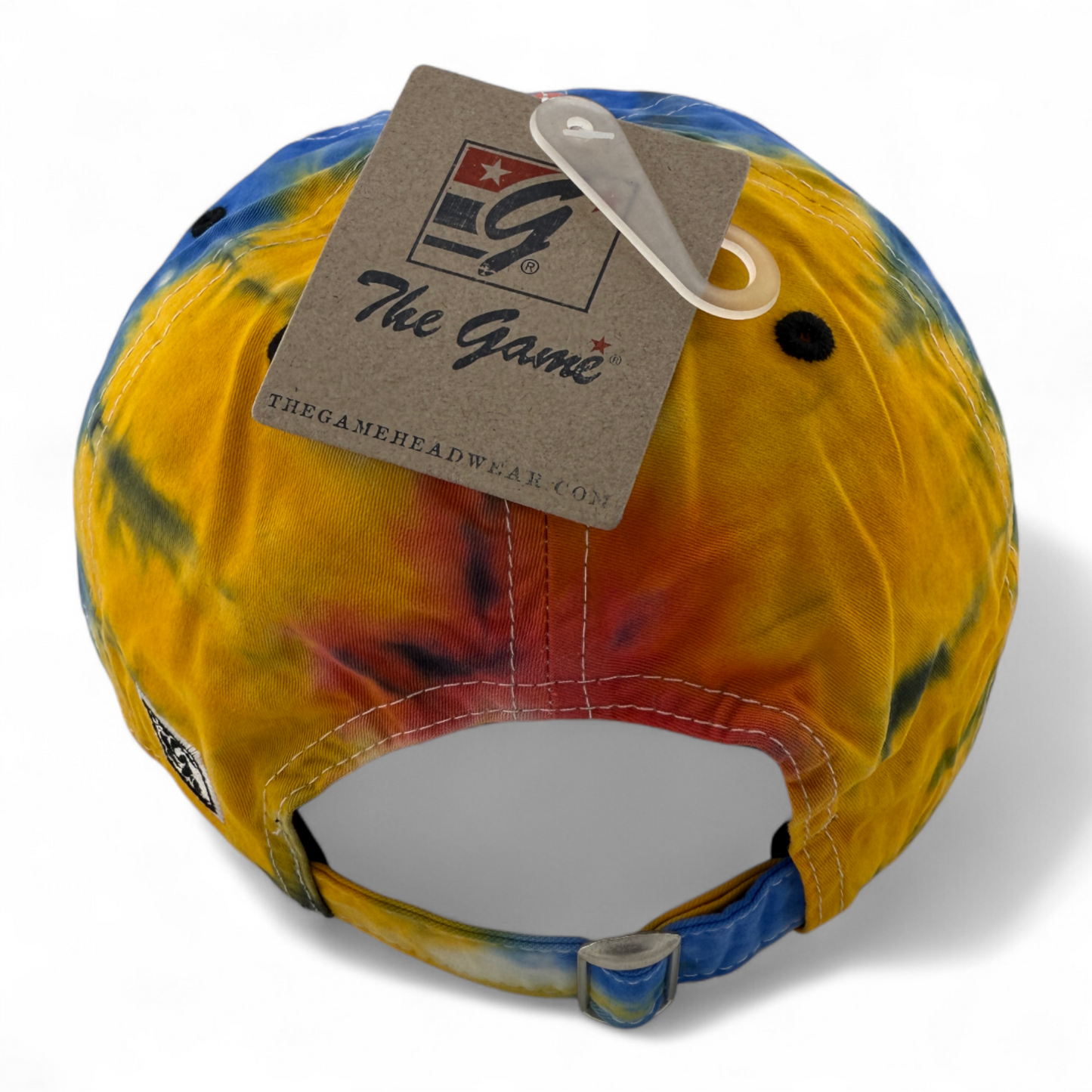 The Game GB482 Black Rainbow Tie Dye Blank Twill Unstructured Adjustable Dad Hat