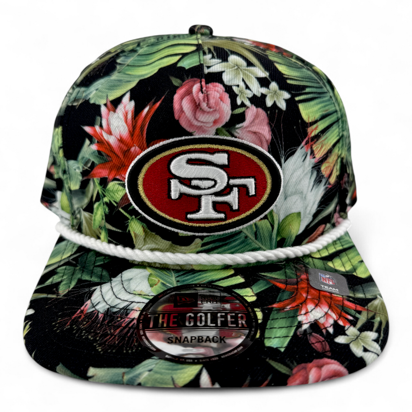 New Era San Francisco 49ers Floral Rope The Golfer A-Frame Snapback Adjustable