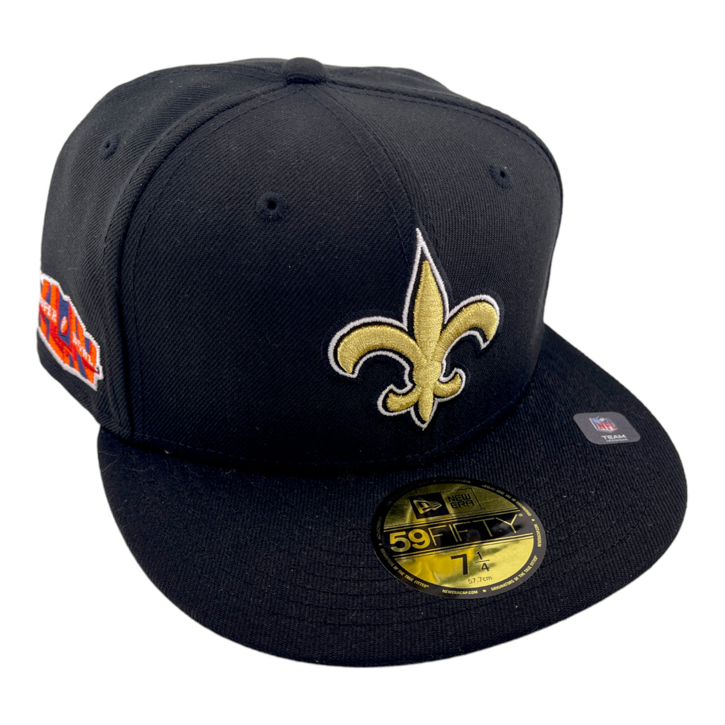 New Era New Orleans Saints Super Bowl XLIV Black/Grey UV 59Fifty Fitted Hat Cap