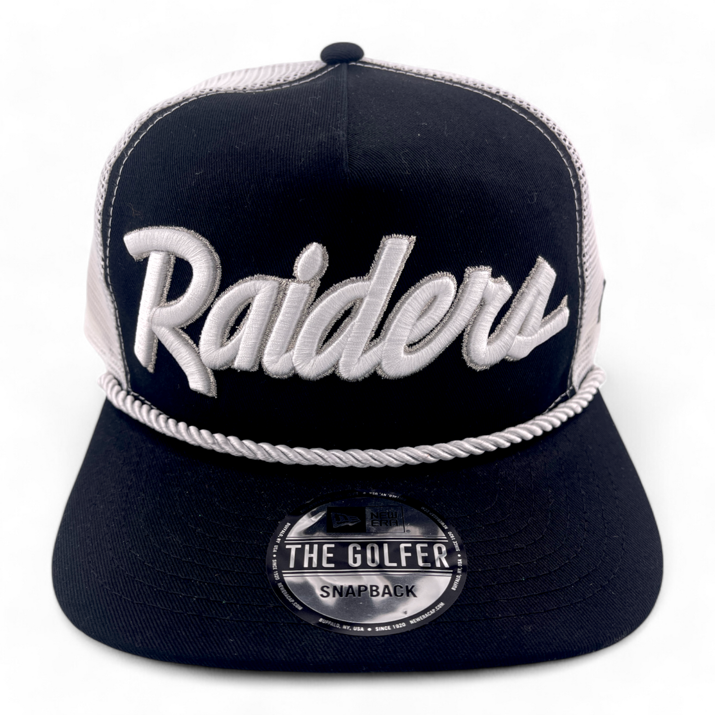 New Era Las Vegas Raiders NFL The Golfer Rope A-Frame Snapback Adjustable Hat