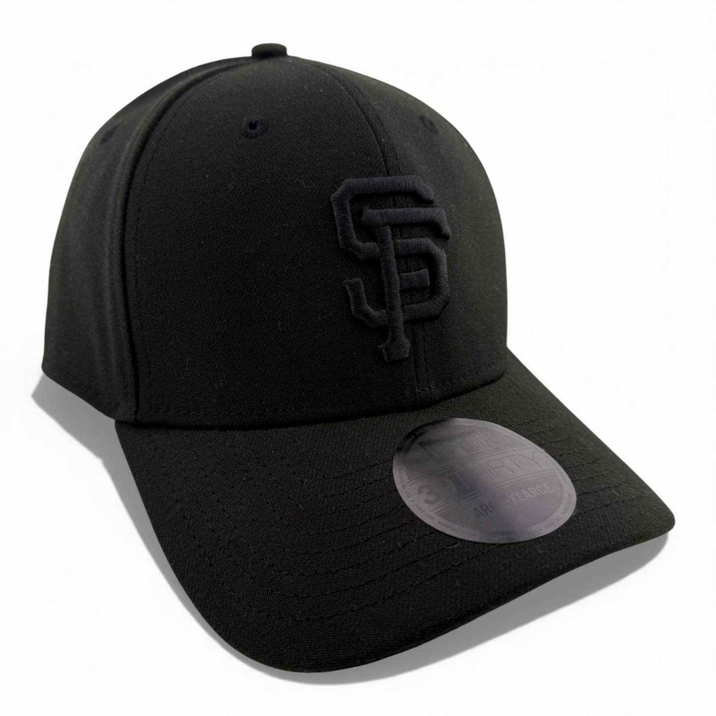 New Era San Francisco Giants MLB All Blackout Blacked Out 39Thirty Flex Fit Hat