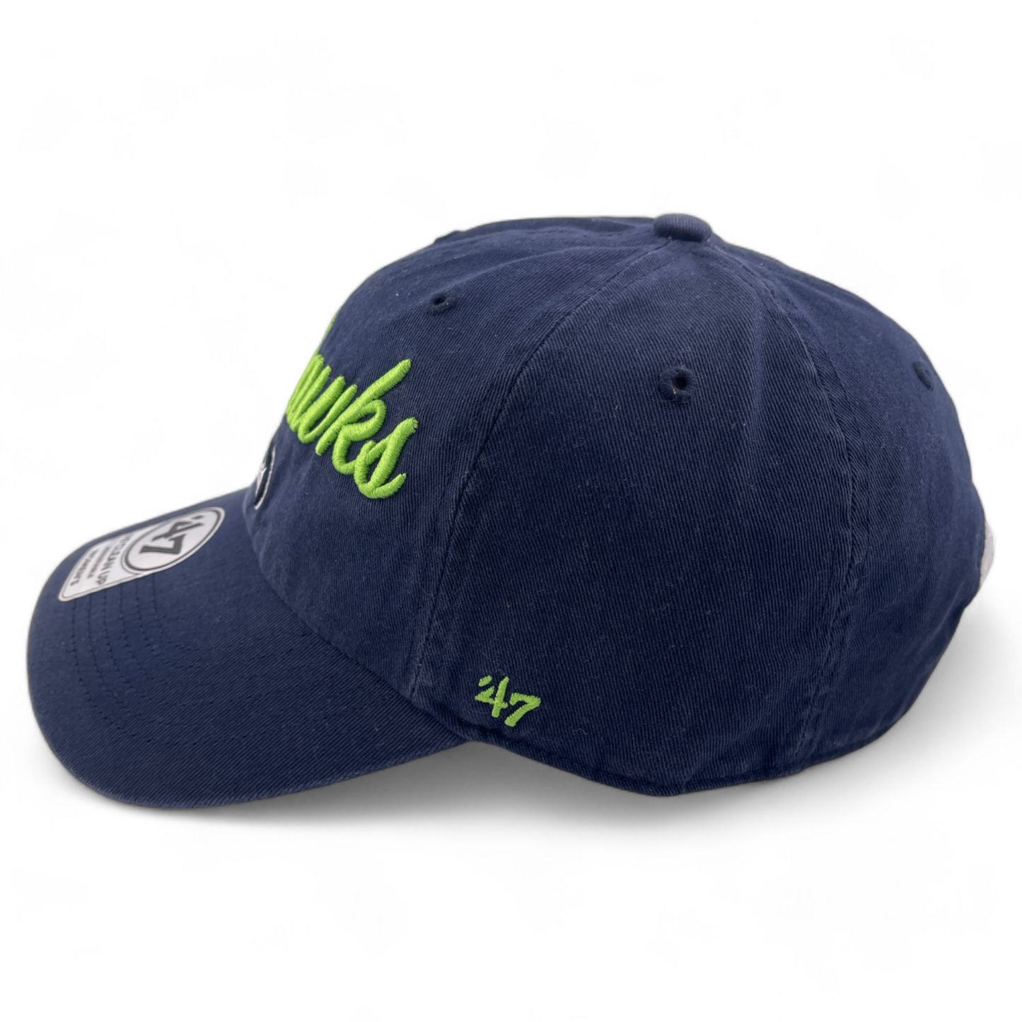 '47 Brand Seattle Seahawks NFL Script Women's Clean Up Adjustable Dad Hat Cap