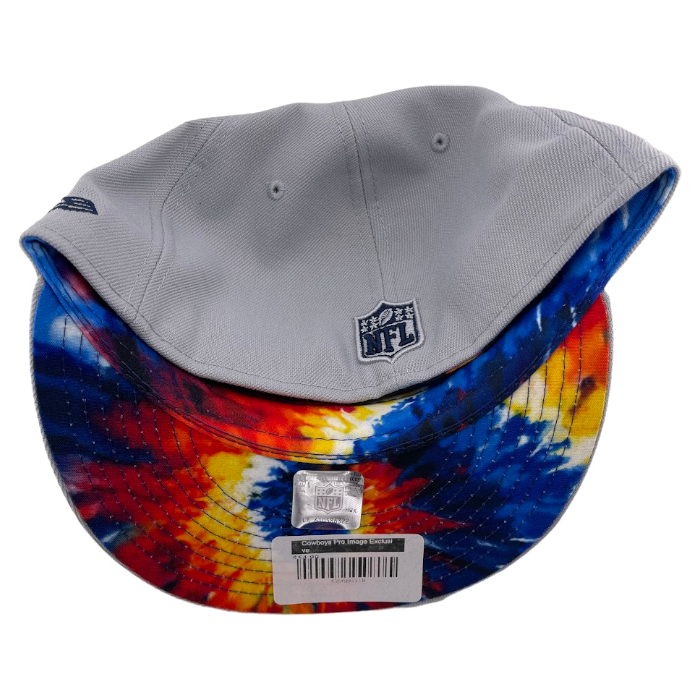 New Era Dallas Cowboys Custom Grey/Tie Dye UV Side Patch 59FIFTY Fitted Hat Cap