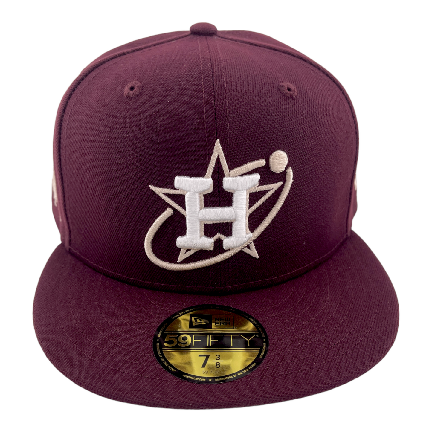 New Era Houston Astros City Connect Rover Lunar Lander Patch Maroon 59FIFTY Hat Cap