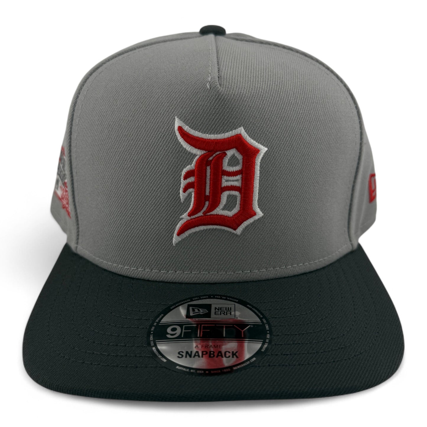 New Era Detroit Tigers MLB Grey A-Frame 9FIFTY Snapback Adjustable Hat Cap