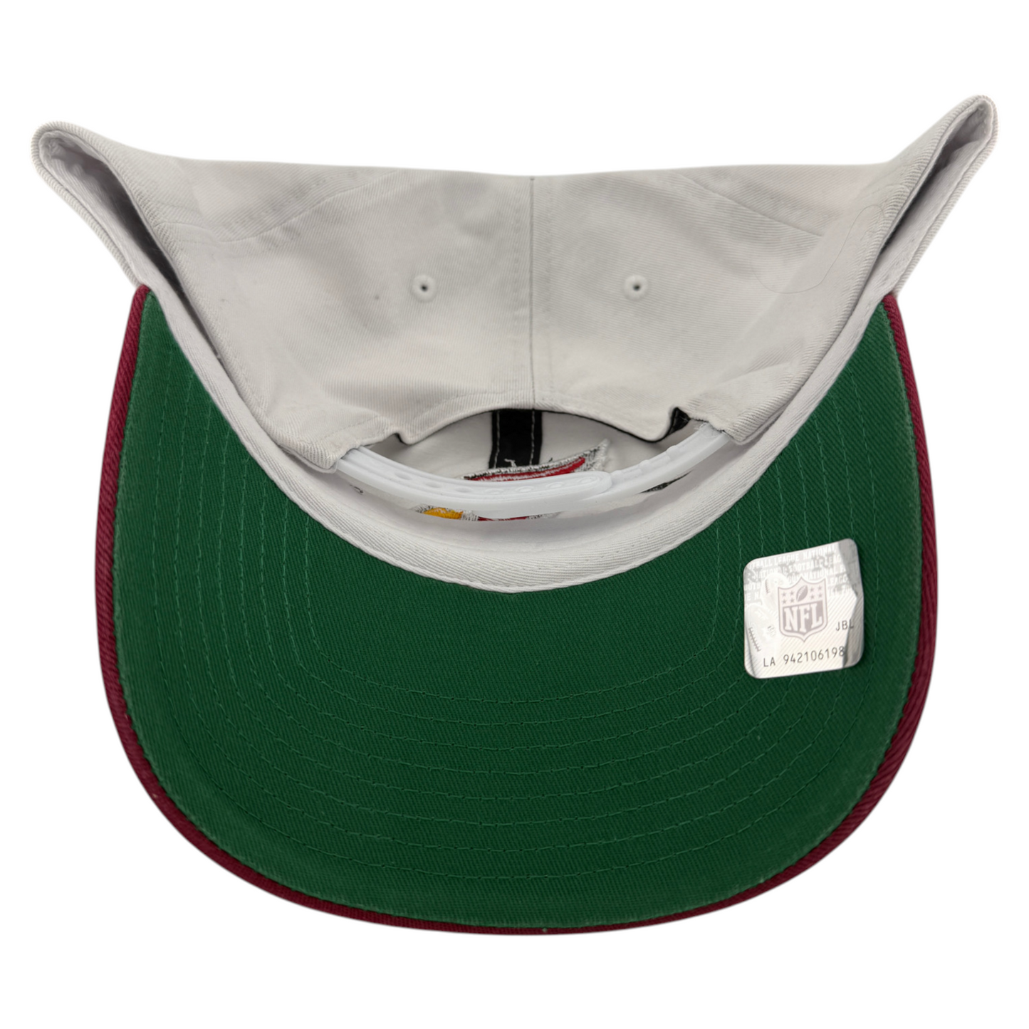 '47 Brand Arizona Cardinals NFL White/Red Logo Clean Up Adjustable Dad Hat Cap