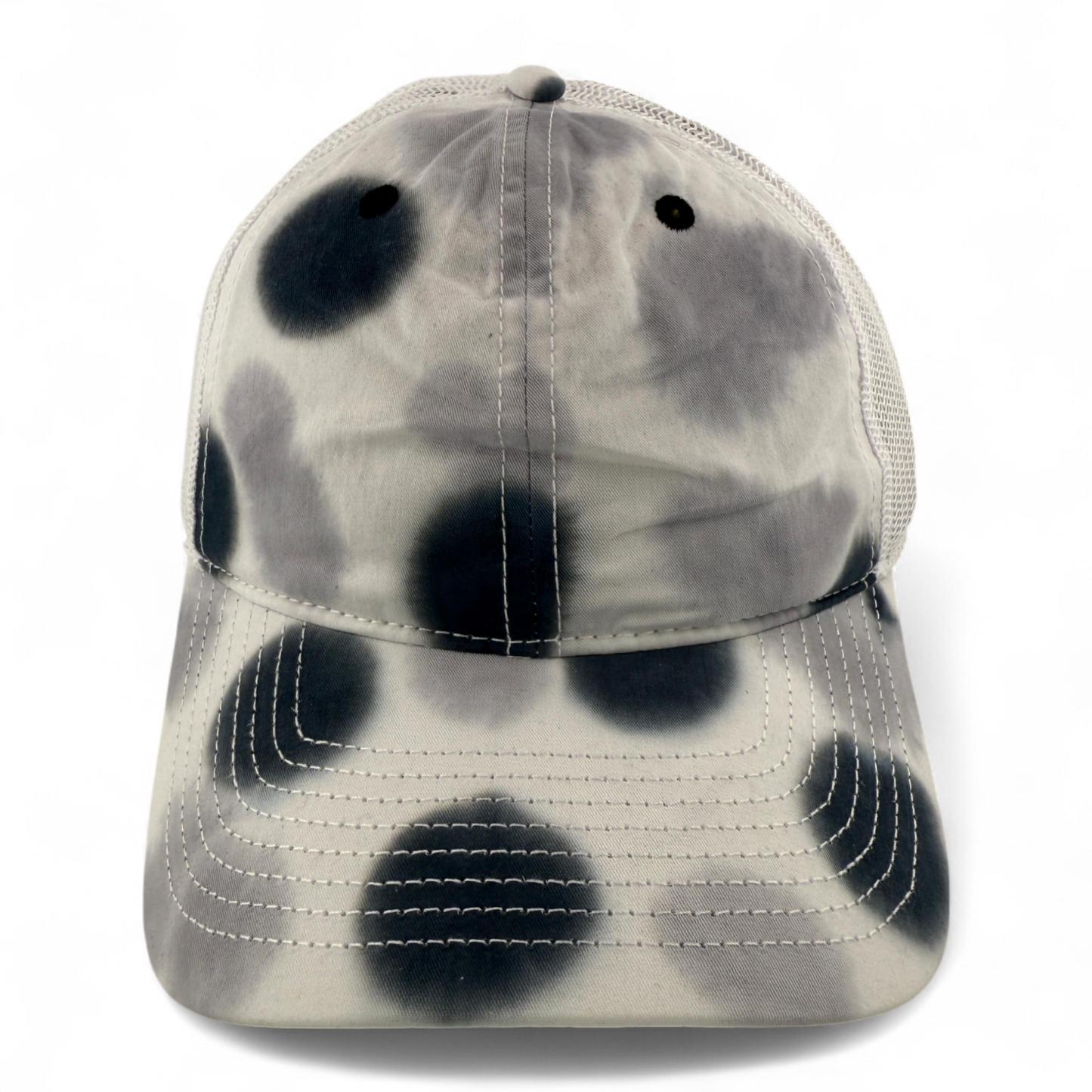 The Game GB470 Greyscale Tie Dye Trucker Mesh Back Snapback Adjustable Dad Hat