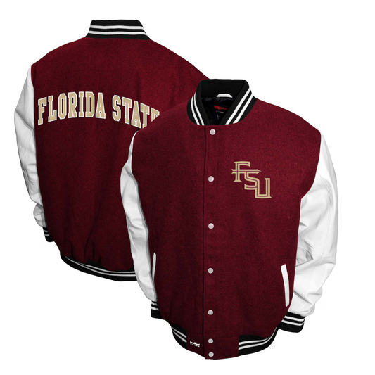 Franchise Club Florida State Seminoles Graduate Full-Snap Letterman Jacket
