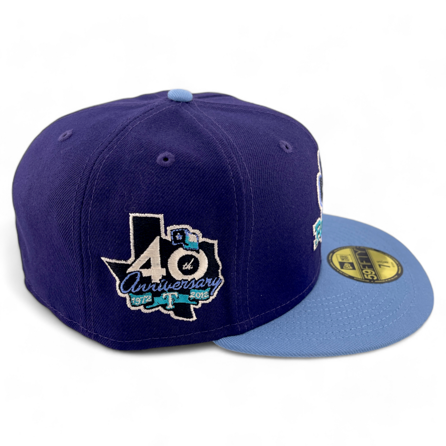 New Era Texas Rangers MLB 40th Anniversary Purple Sky Pack 59Fifty Fitted Hat Cap