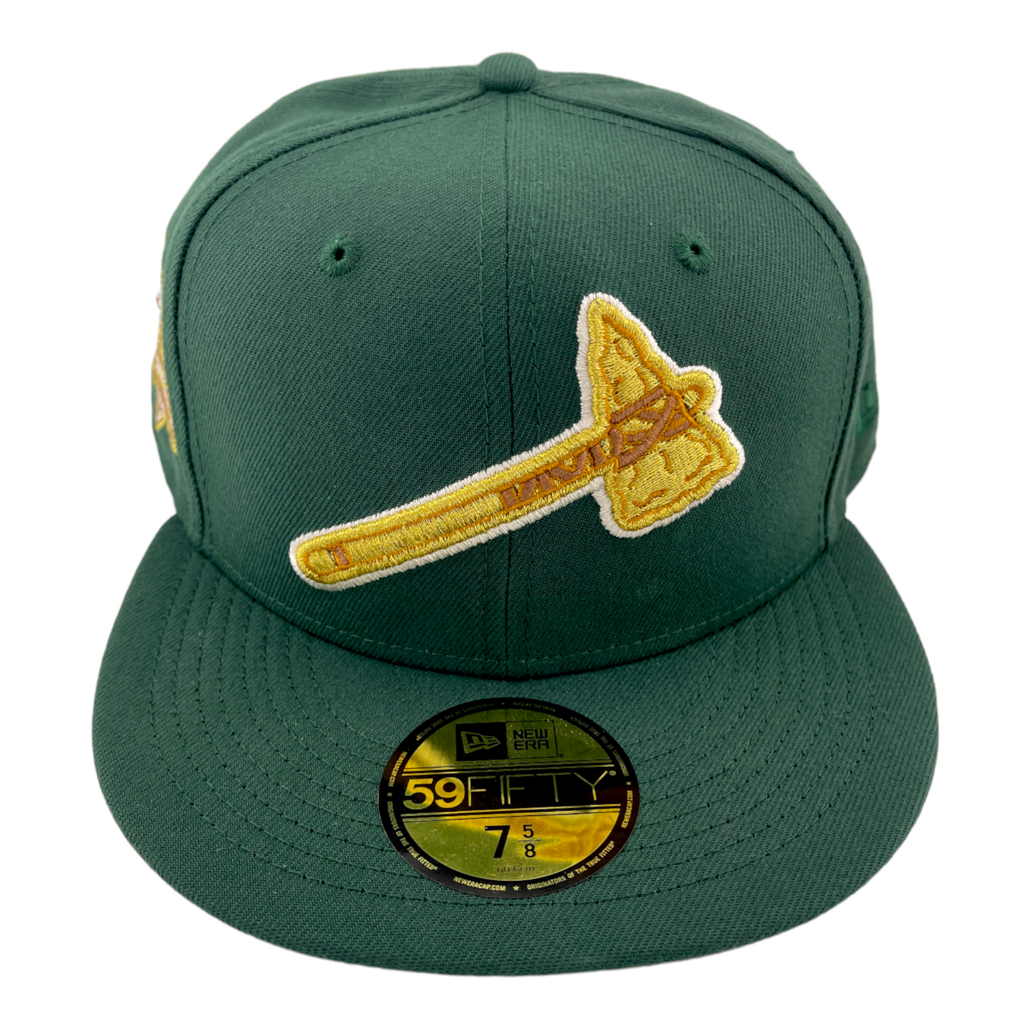 New Era Atlanta Braves 150th Anniversary Green Envy Gold Tomahawk 59FIFTY Hat