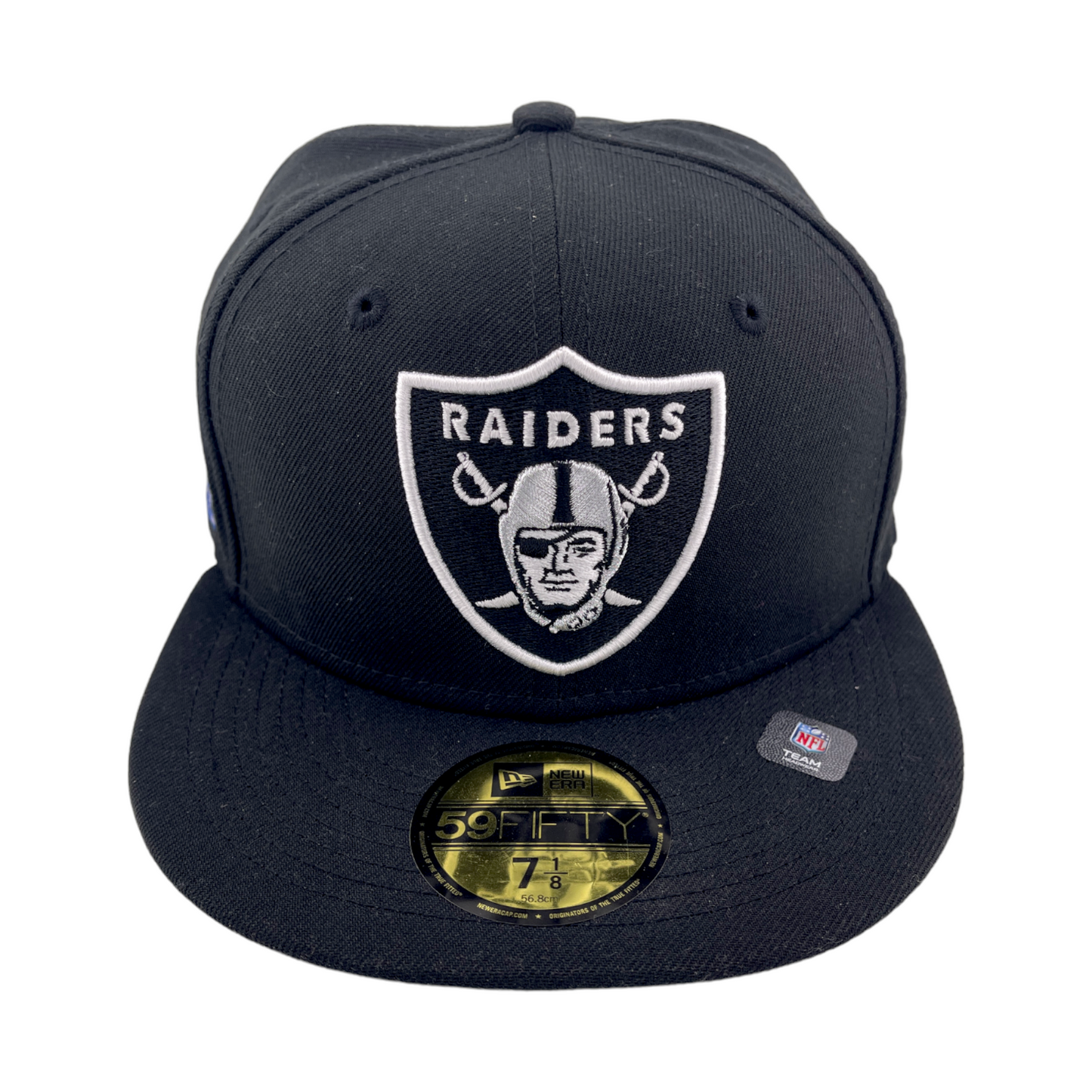 New Era Las Vegas Raiders Super Bowl Side Patch Black/Grey UV 59Fifty Fitted Hat Cap