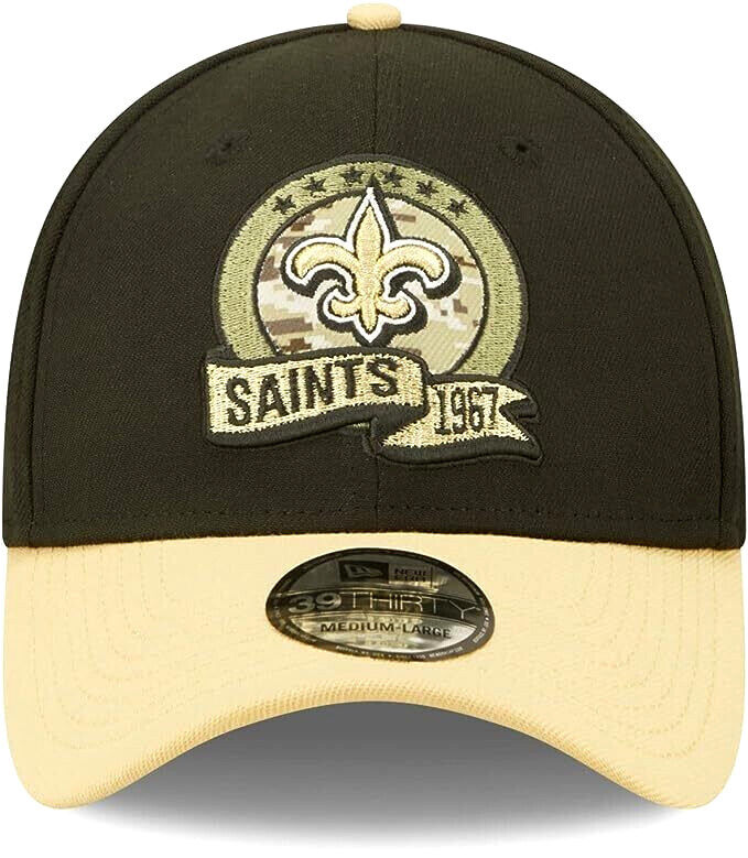 New Era New Orleans Saints NFL 2022 Salute to Service 39Thirty Hat Cap