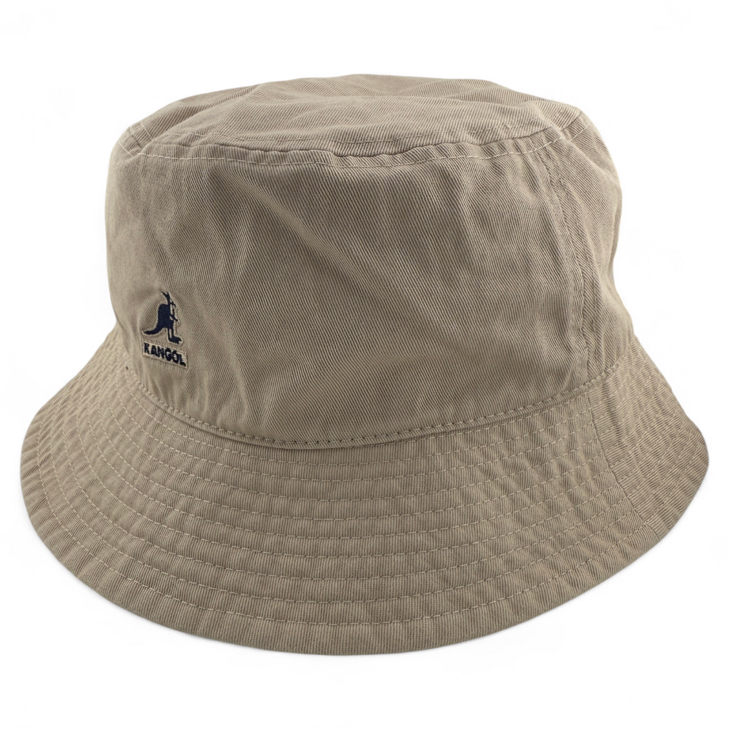 Kangol Washed Khaki Tan Black Logo K4224HT Boonie Bucket Hat Unisex Adult Sizes
