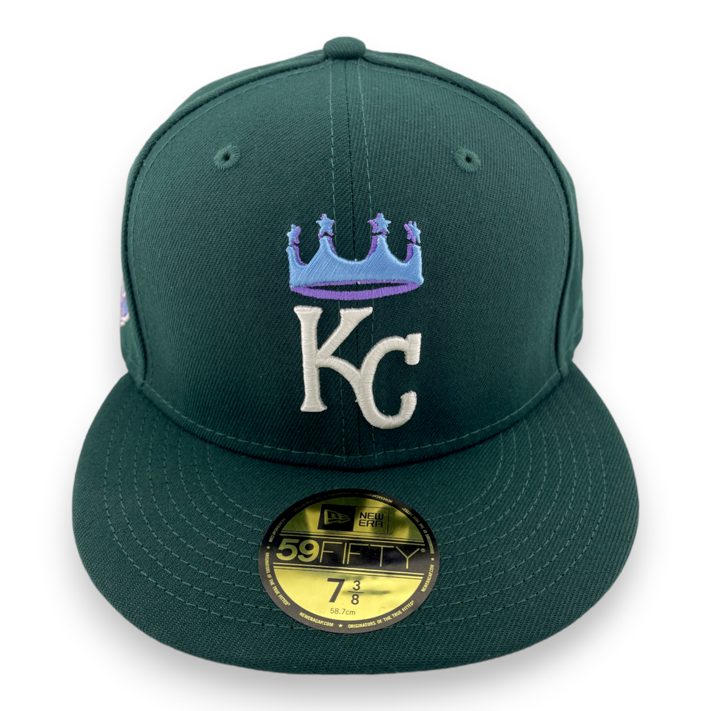 New Era Kansas City Royals 40th Anniversary Patch Green Icy Pack 59FIFTY Hat Cap