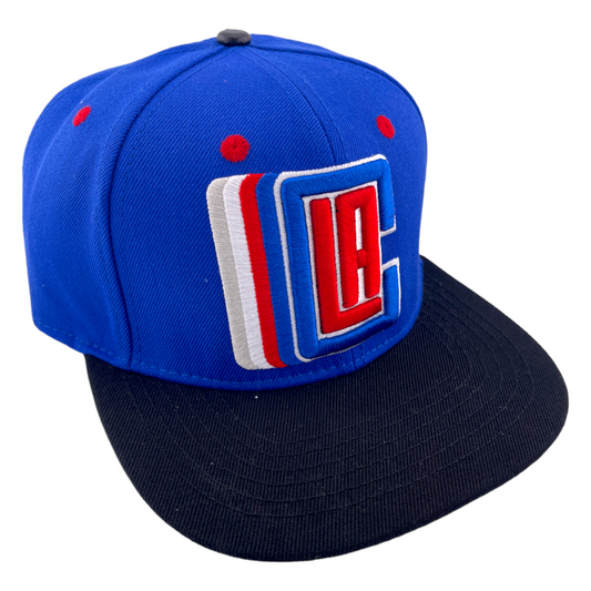 Pro Standard Los Angeles LA Clippers C Logo Blue/Gray UV Snapback Adjustable Hat Cap