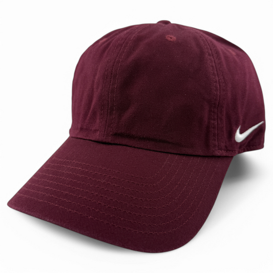 Nike Heritage 86 Team Dark Maroon BLANK 4 CUSTOMS 102699-669 Adjustable Dad Hat