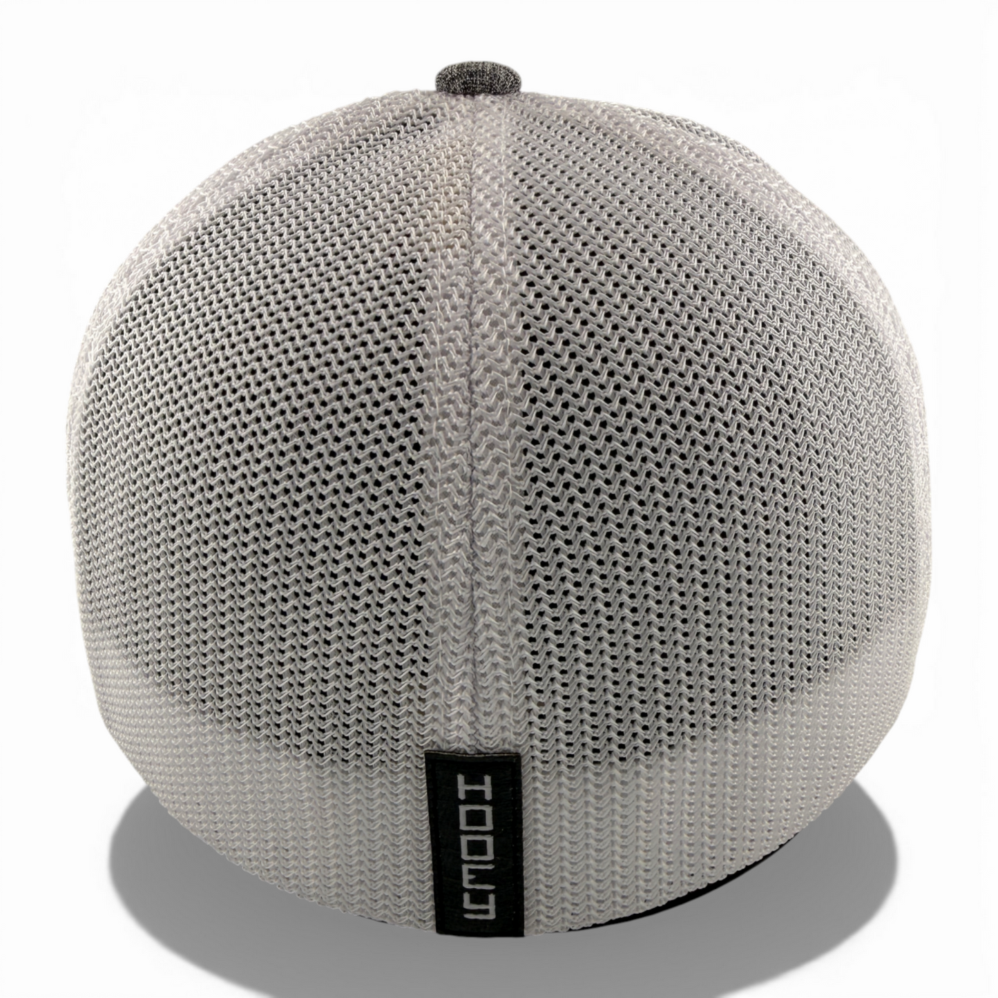 Hooey Caymen Heather Grey/White Mesh Back Trucker Stretch Flex Fitted Hat Cap