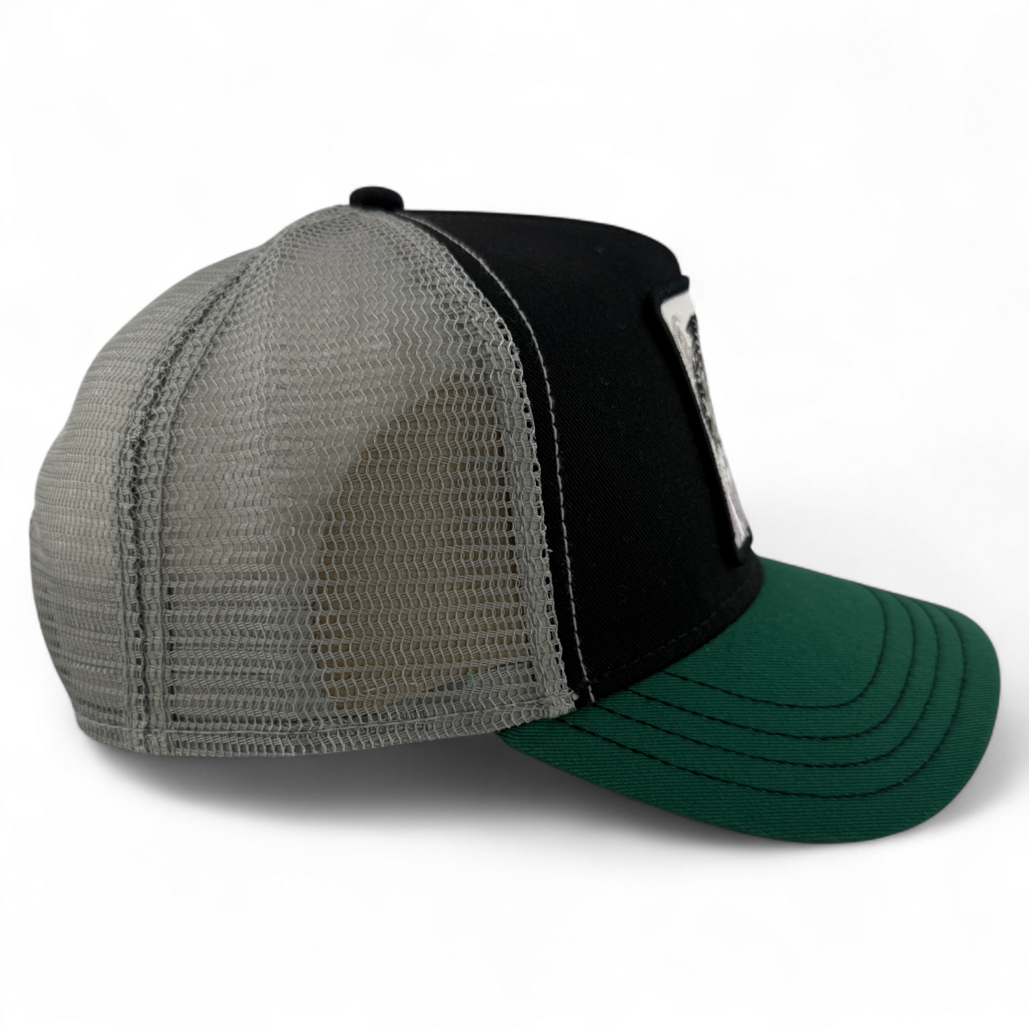 Goorin Bros The White Tiger Green Farm Mesh Trucker Snapback Adjustable Hat Cap