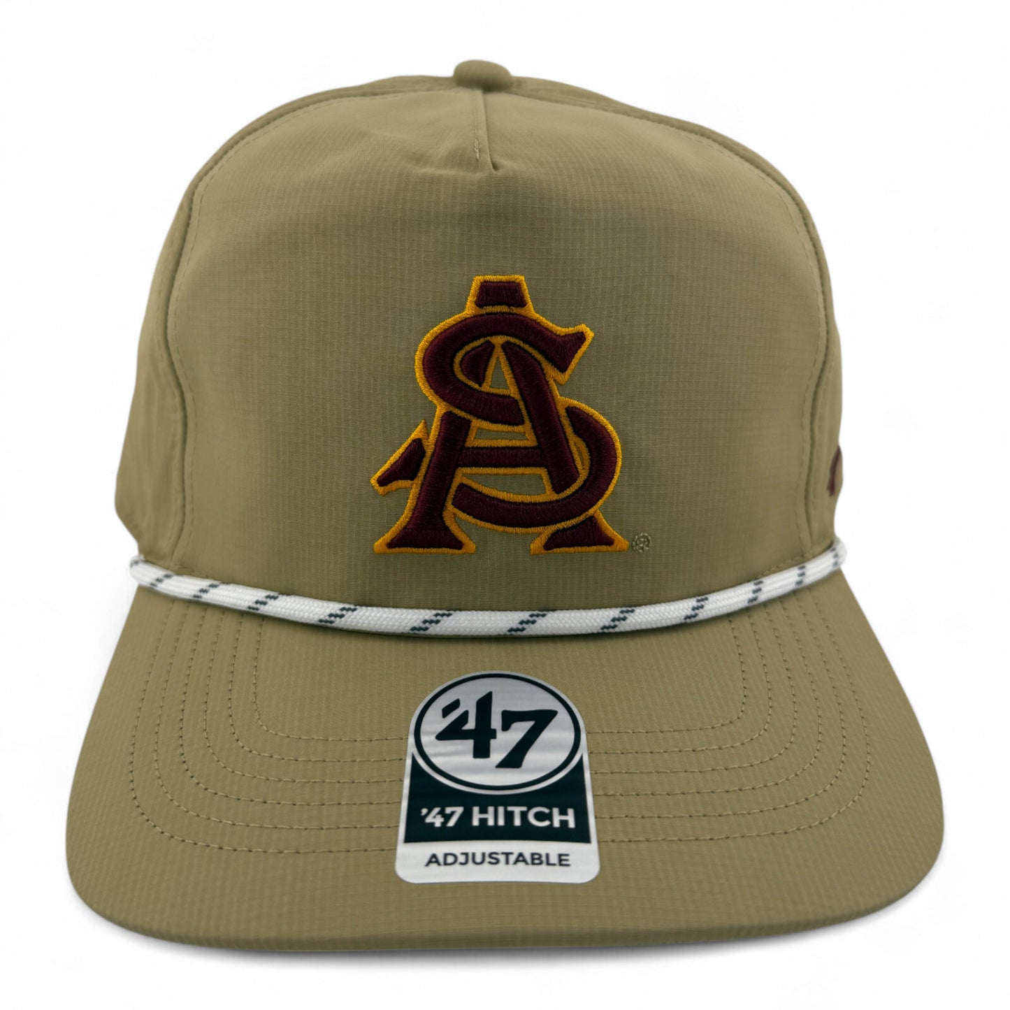47' Brand Arizona State University NCAA Khaki Rope A-Frame Hitch Adjustable Hat