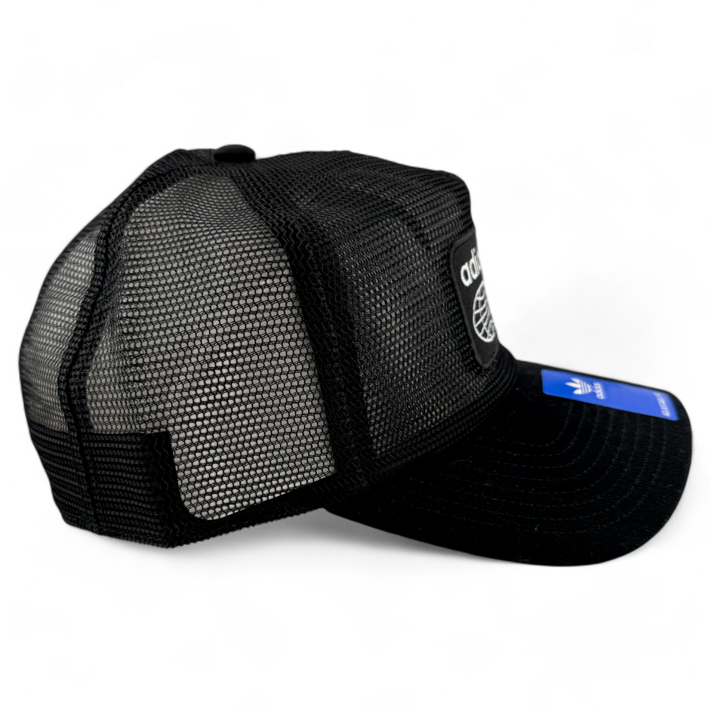 adidas Originals Worldwide Full Mesh Black Patch Adjustable Snapback Hat Cap