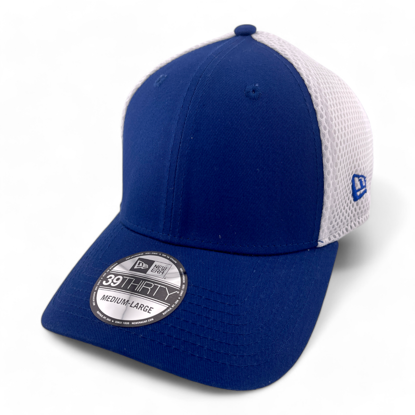 New Era Blank Blue/White (For Custom Embroidery) Neo Mesh 39Thirty Flex Hat Cap