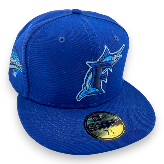 New Era Florida Marlins 1997 World Series Side Patch Arctic Blue UV 59FIFTY Hat Cap