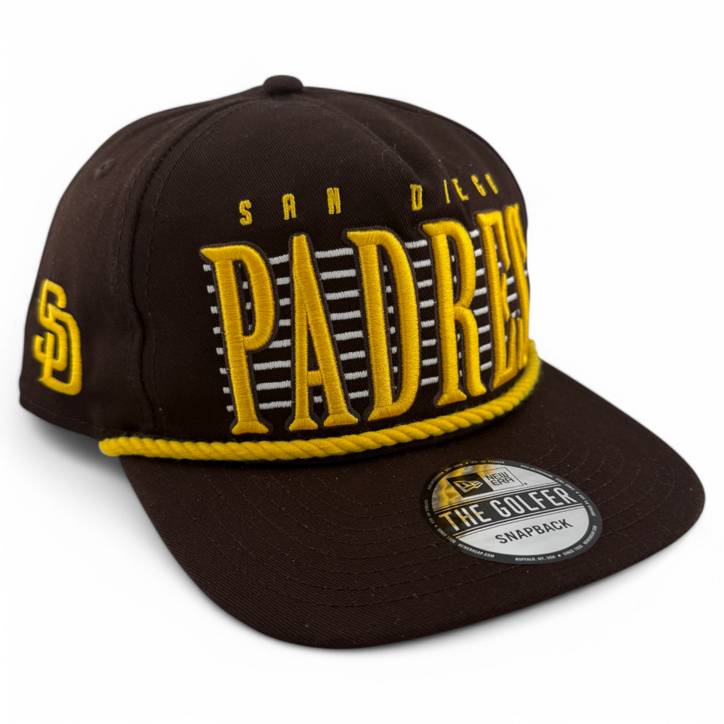 New Era San Diego Padres MLB The Golfer Line A-Frame Snapback Adjustable Hat Cap