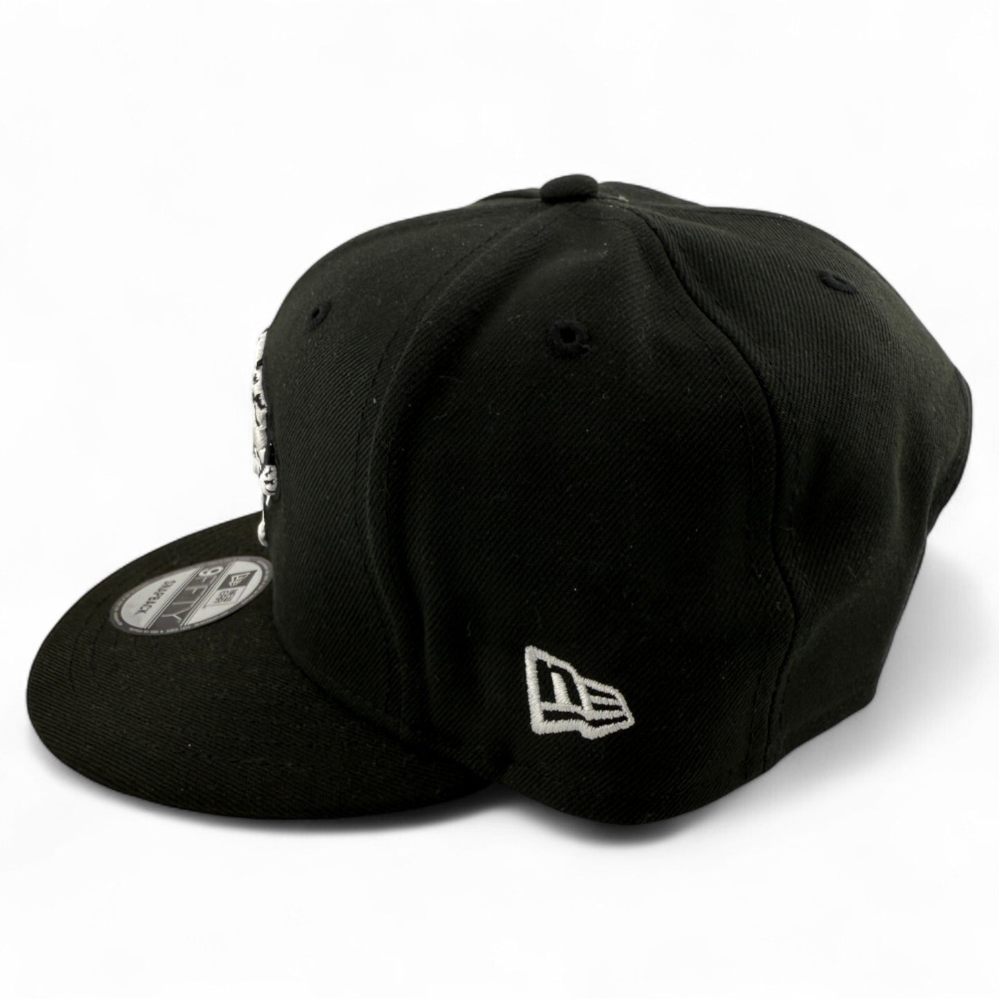 New Era Jacksonville Jaguars NFL Black/White Logo 9Fifty Snapback Adjustable Hat