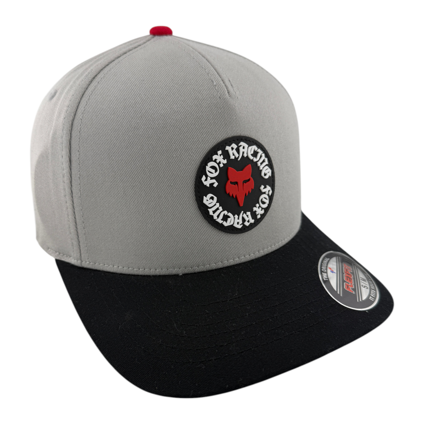 Fox Racing Race Spec Patch Logo Grey A-Frame Stretch Flex Fit Adult Hat Cap