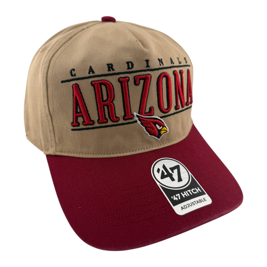 '47 Brand Arizona Cardinals NFL City Line Khaki Tan A-Frame Hitch Adjustable Hat