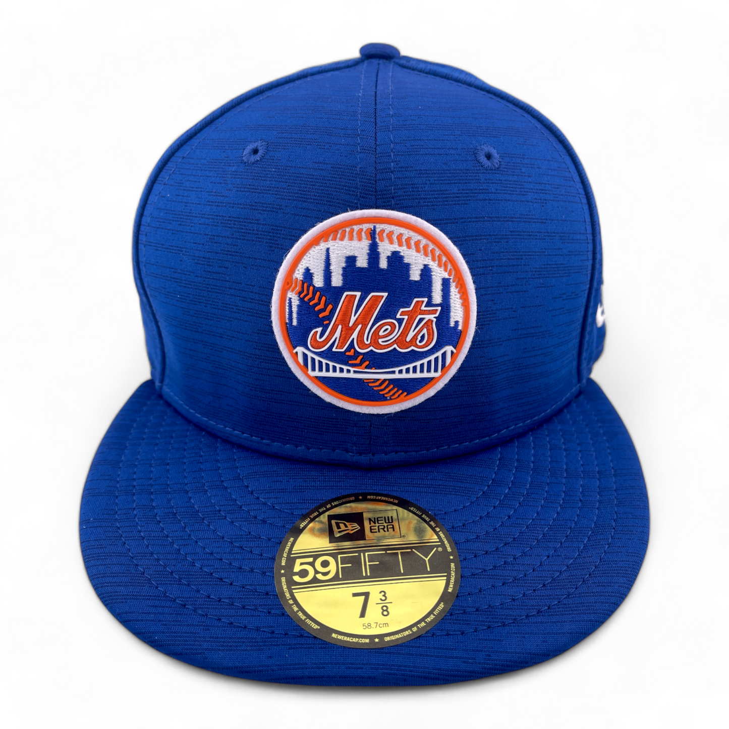 New Era New York Mets MLB 2023 Clubhouse Heather Blue 59Fifty Fitted Hat Cap