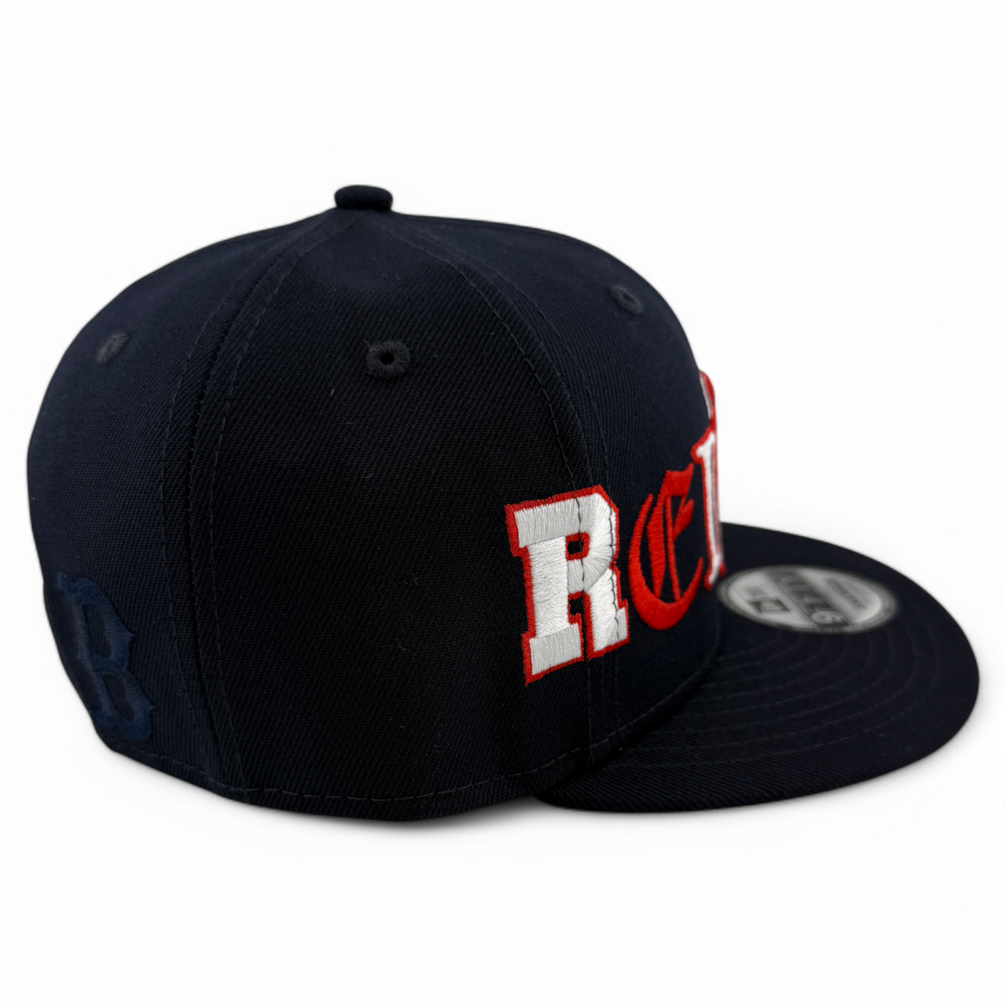 New Era Boston Red Sox MLB Team Typography Navy 9FIFTY Snapback Adjustable Hat