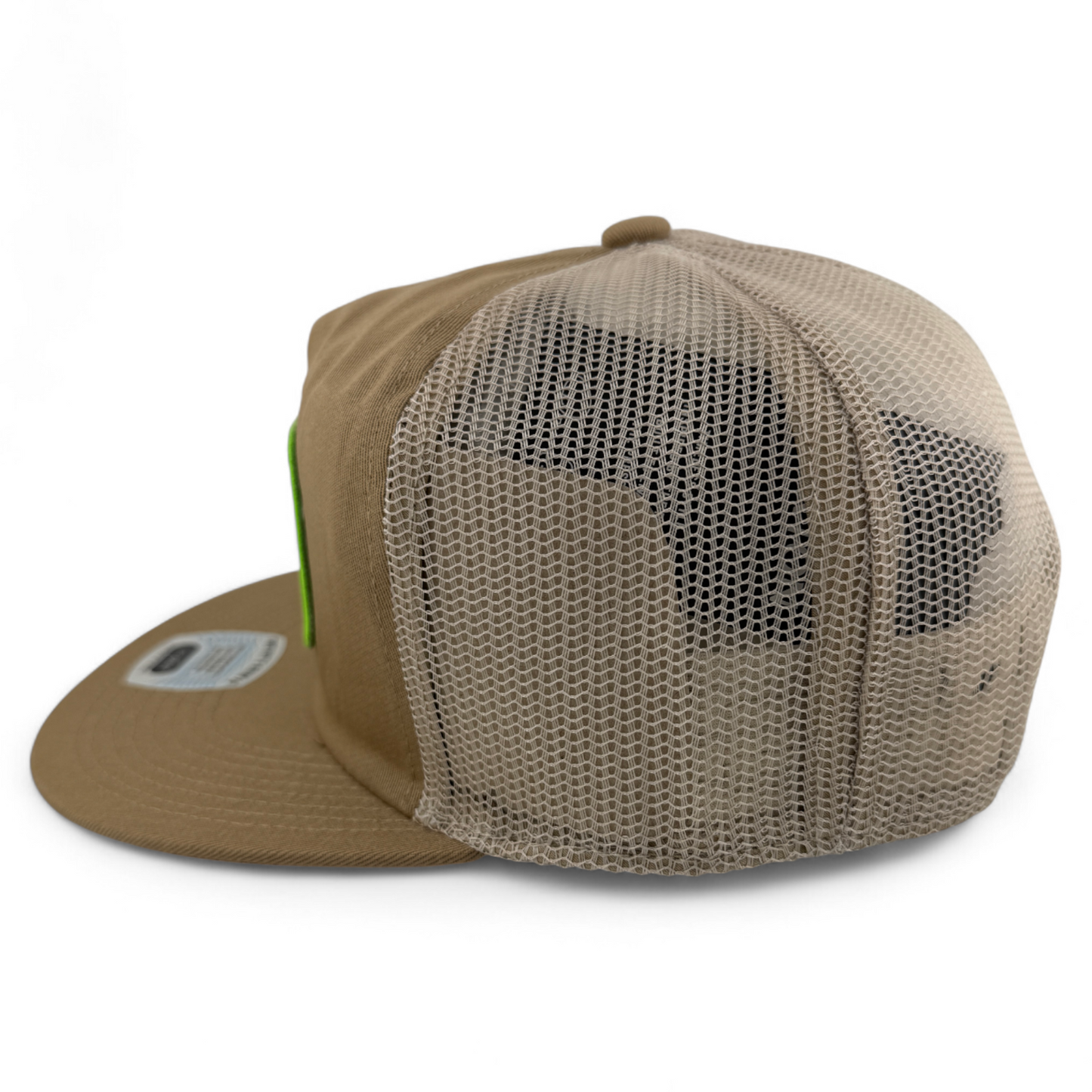 Brixton Company Neon Fallbrook HP Tan Mesh Back Trucker Snapback Adjustable Hat