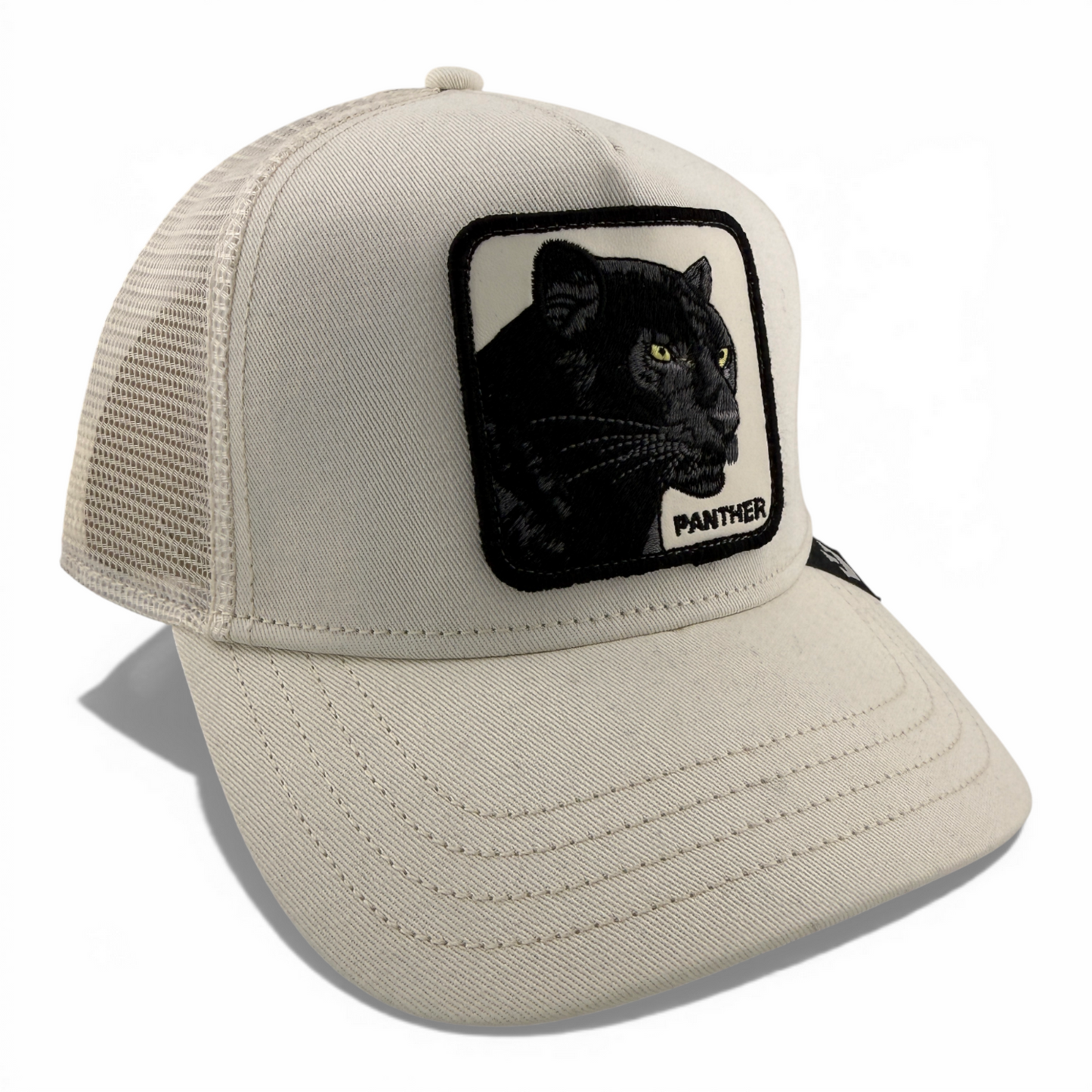 Goorin Bros The Panther The Farm White Mesh Trucker Adjustable Snapback Hat Cap