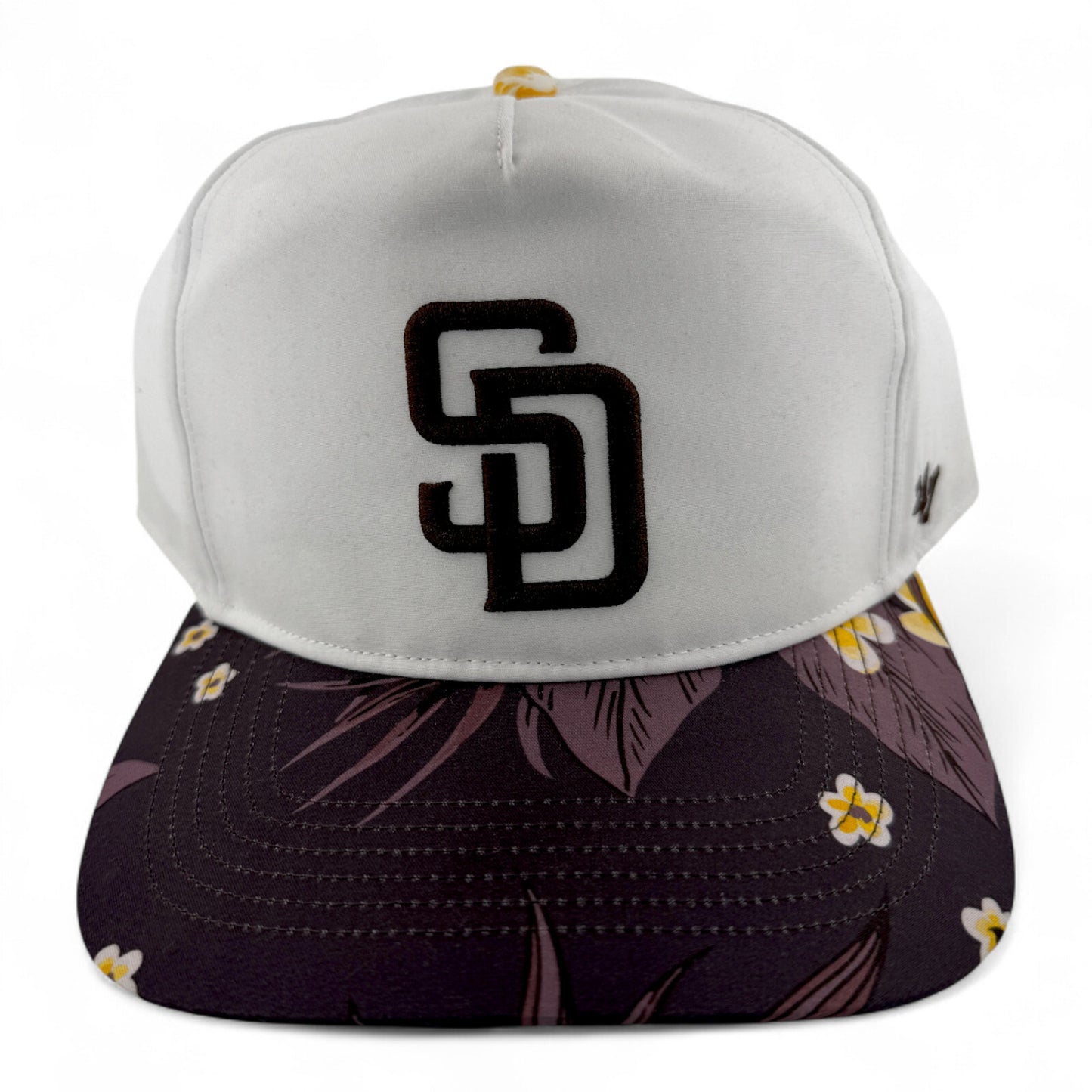 '47 Brand San Diego Padres MLB Floral Hitch A-Frame Snapback Adjustable Hat Cap