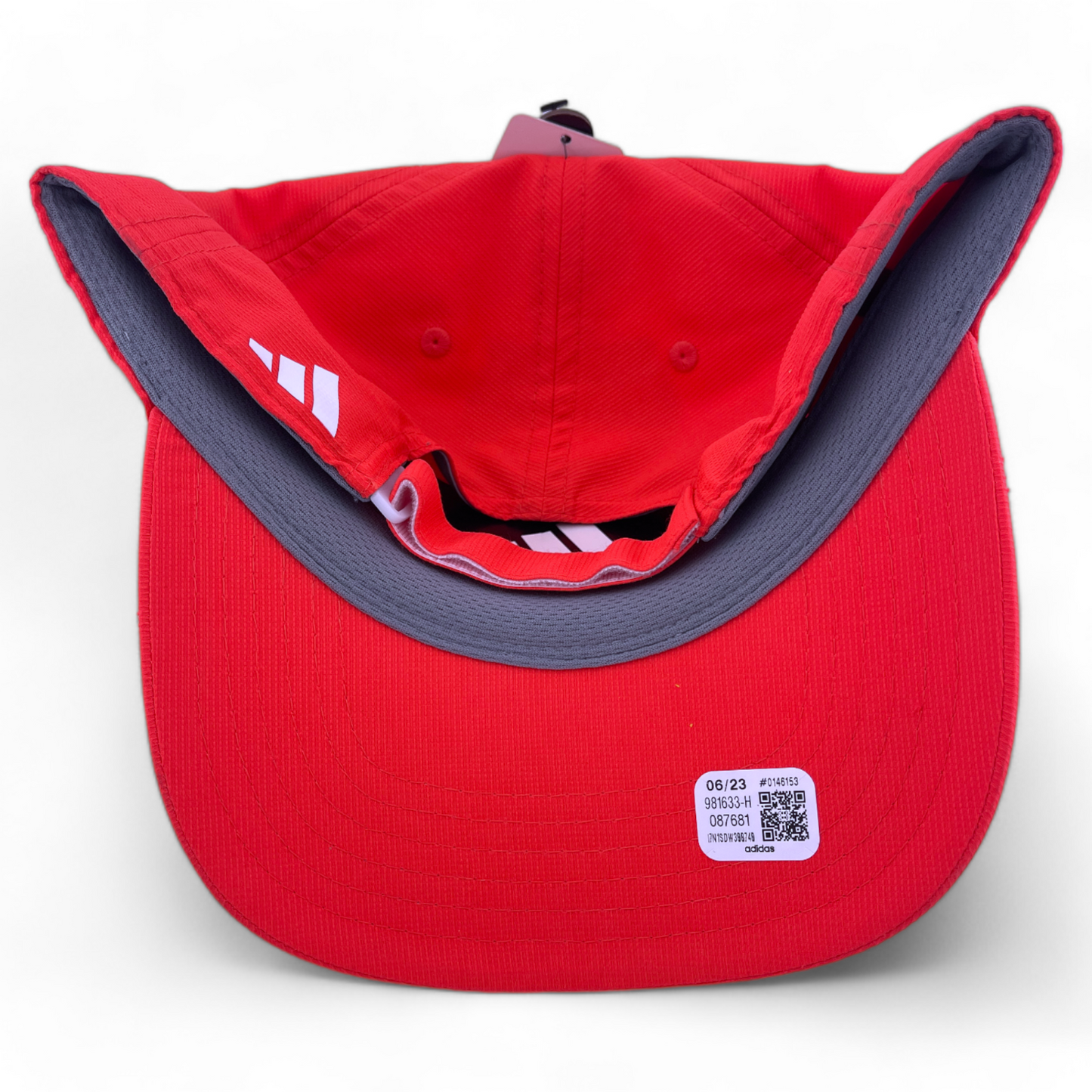 adidas Golf Relaxed 2 Bright Red/White Logo Strapback Adjustable Fit Hat Cap