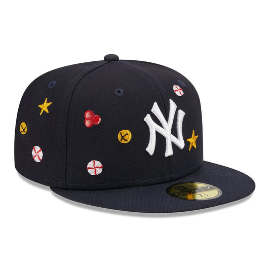 New Era New York Yankees Holly Christmas Holiday Navy 59FIFTY Fitted Hat Cap