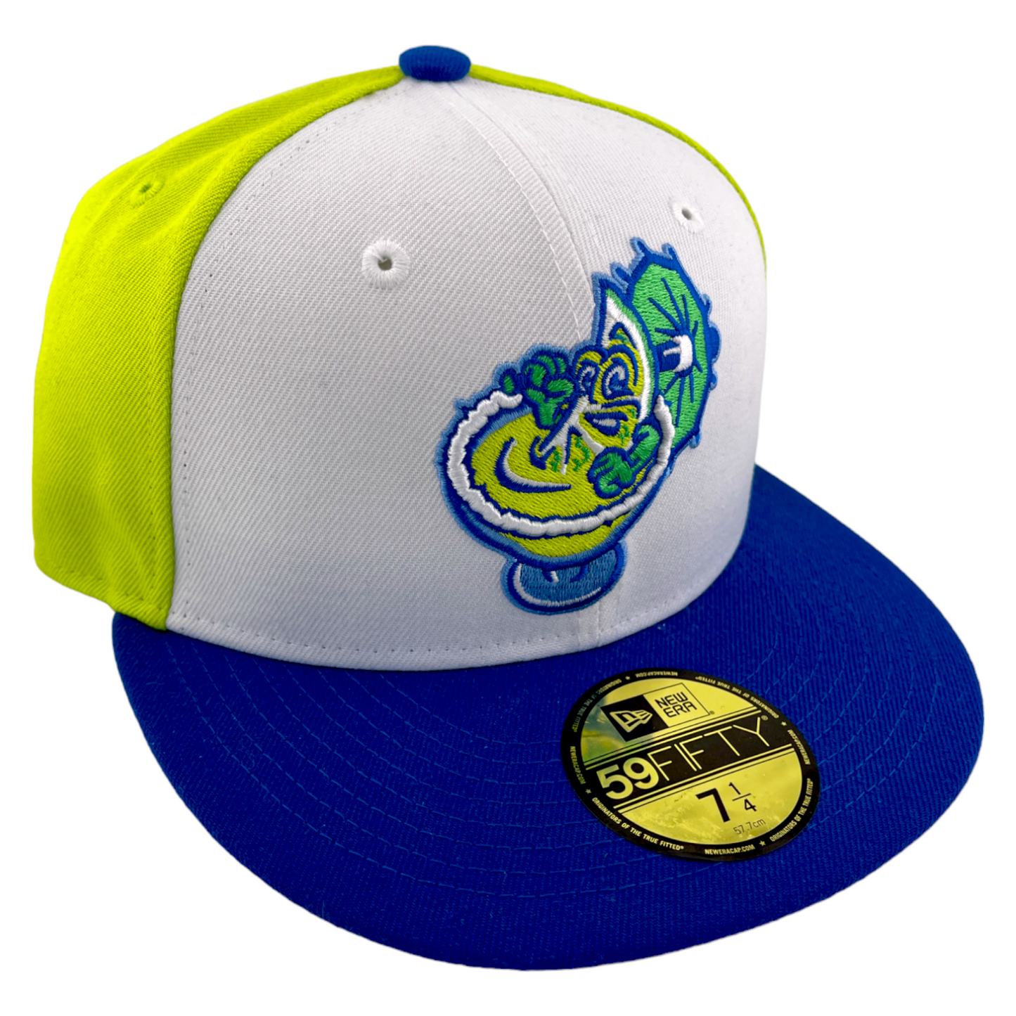 New Era El Paso Margaritas Lime Green/Blue/White/Black MiLB 59Fifty Fitted Hat Cap